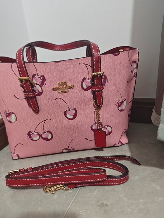 Coach Handbags - Coach Pink Cherry Shoulder Bag